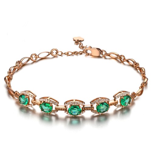 Columbia natural emerald bracelet